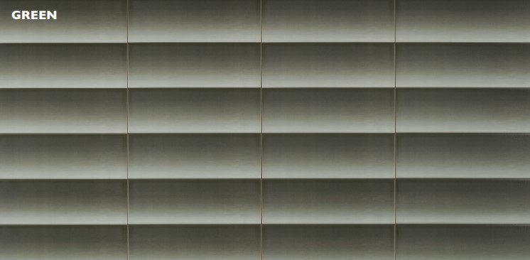 Shade of blinds Green
