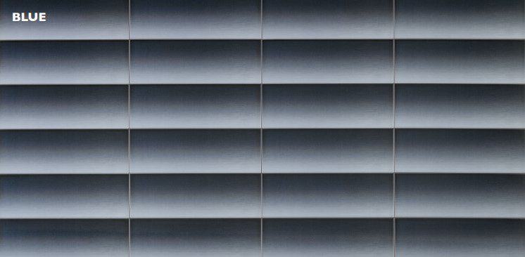 Shade of blinds blue