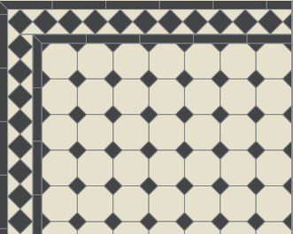 Octagons en dots patroon