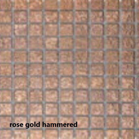 rose gold hammered