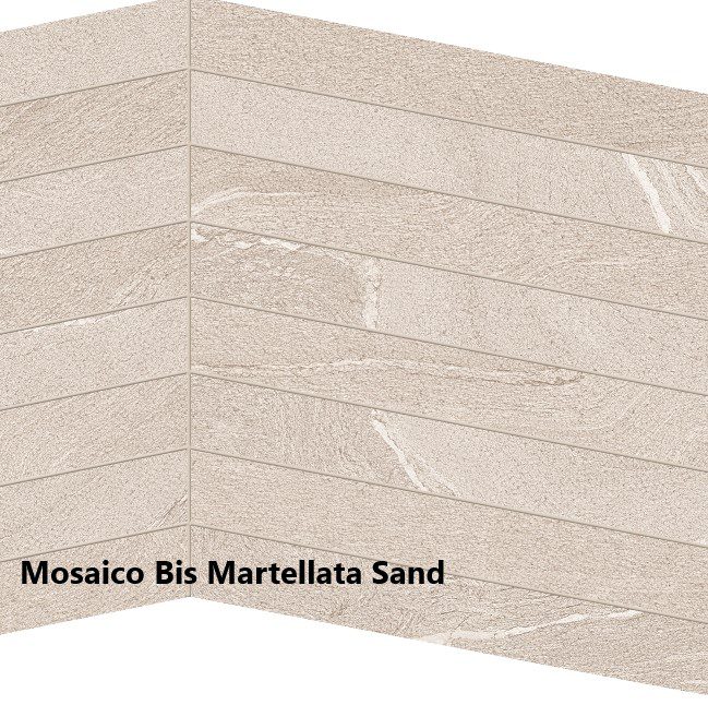 Mosaico Bis Martellata Sand
