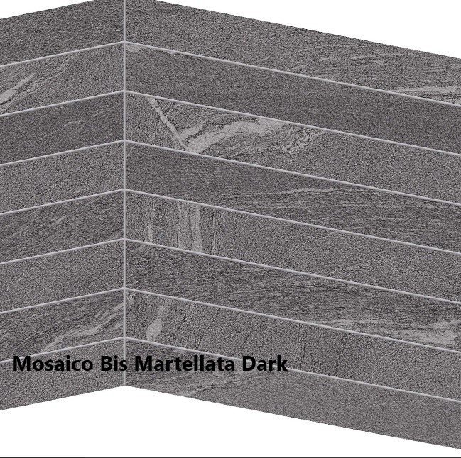Mosaico Bis Martellata Dark
