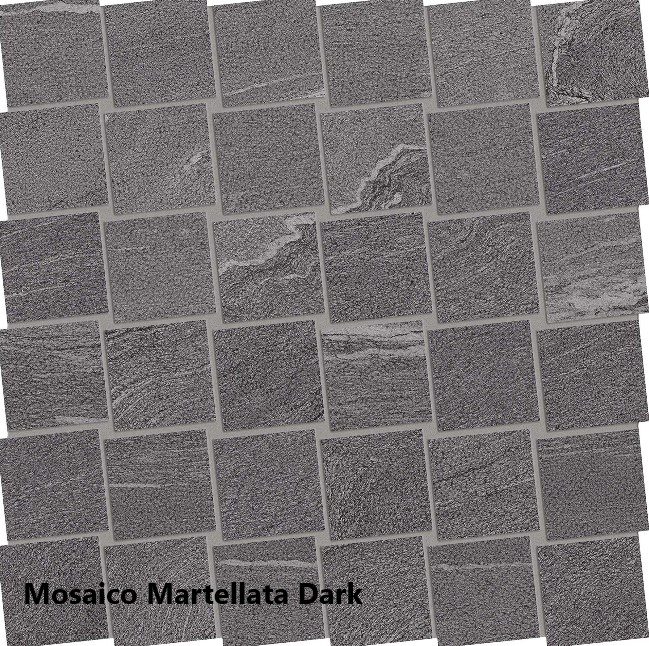 Mosaico Martellata Dark