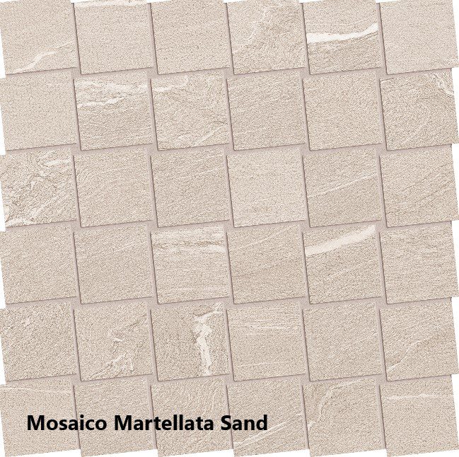Mosaico Martellata Sand