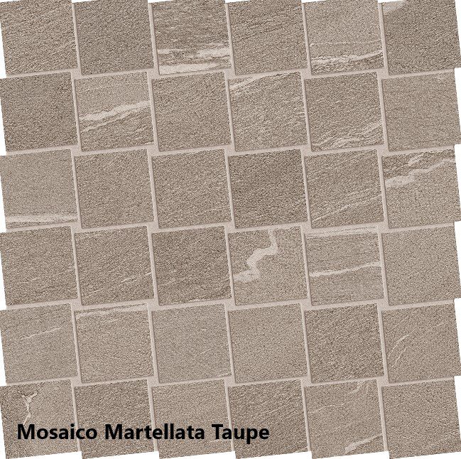 Mosaico Martellata Taupe