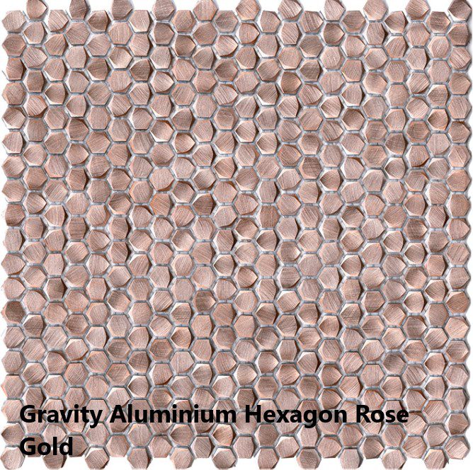 Gravity Aluminium Hexagon Rose Gold