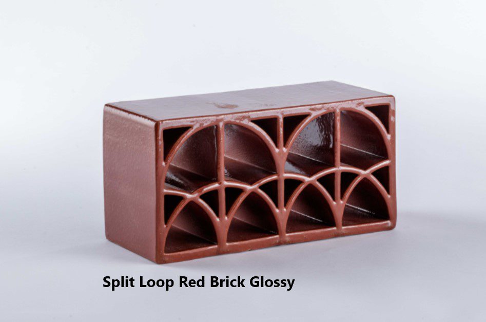 Split Loop Red Brick Glossy