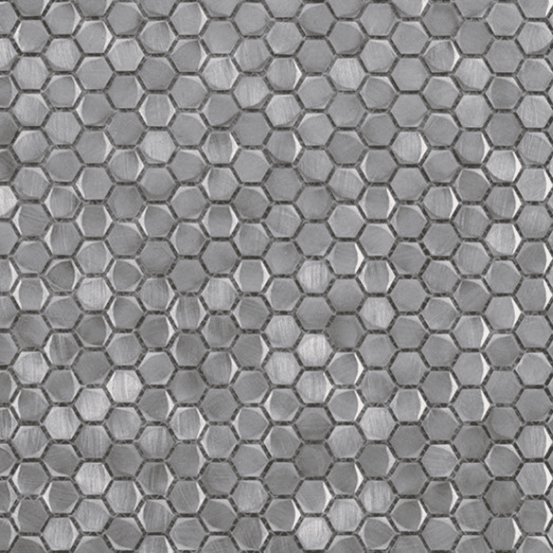 Metal Mosaic Hexagon Metal